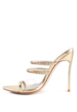 TICKLE ME HIGH HEELED TOE RING SANDALS