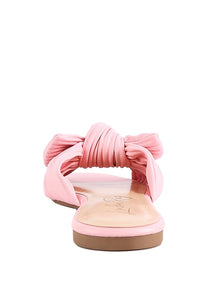 Little Jane Textured Bow Slider Flats