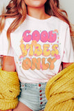 RETRO GOOD VIBES ONLY Graphic T-Shirt