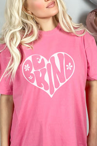 Be Kind Heart Comfort Colors Graphic Tee