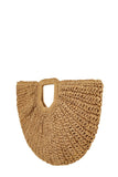 Round Shape Straw Tote Bag