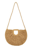 Round Shape Straw Tote Bag