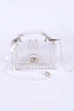 Pearl Studs Transparent Statdium Clear Bag