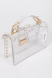 Pearl Studs Transparent Statdium Clear Bag