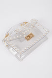 Pearl Studs Transparent Statdium Clear Bag