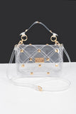 Studded Transparent Stadium Bag