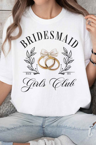 BRIDESMAID GIRLS CLUB GRAPHIC TEE