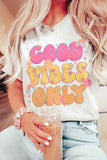 RETRO GOOD VIBES ONLY Graphic T-Shirt