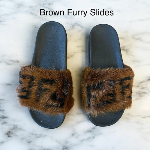 Brown Furry Slides