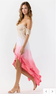 Tiarre Hawaii One Size Ombre pink, white and beige